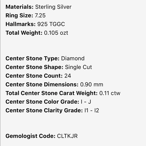 925 Bypass Ring NWOT - Picture 2 of 7